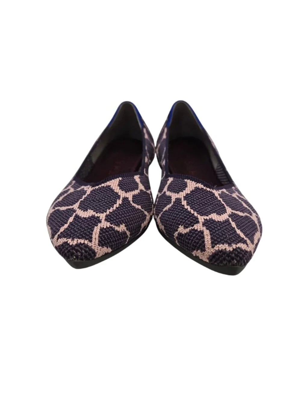Rothy's The Point Violet Giraffe Pointed Toe Flats Size 6.5